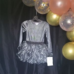 Bonnie Jean size 8 Silver tutu dress